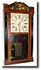 C.1835, Elisha Hotchkiss, Burlington, Conn, "column and splat." clock