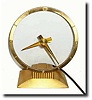 C.1955, Jefferson Electric Co., 110 volt electric Golden Hour mystery clock,