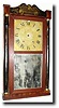 C.1828, Eli Terry and Son, Plymouth, Conn, stenciled column and splat clock