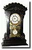 C.1880, F. Kroeber, New York, "Jamestown" ebonized walnut parlor clock
