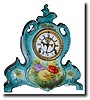 C.1905, Ansonia "La Vendee" Porcelain china mantel clock