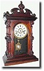 C.1875, Welch, Spring and Co., "CARY, V.P." rosewood shelf clock