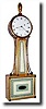C.1966, Elmer O. Stennes, Weymouth, Mass., banjo clock