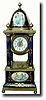 C.1895, German, Porcelain China Miniature Clock