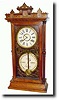 C.1875 (dated instruction label), Ithaca "CHRONOMETER" shelf clock