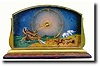 C.1960, Swiss "NOAHS ARK" commemorative desk clock.