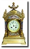 C.1890, French, Cloisonné Enamel Victorian mantel clock