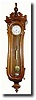 C.1995 (modern), reproduction mini Serpentine Vienna regulator wall clock