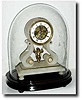 C.1890, French Swinging Doll Clock and Dome;