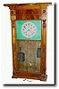 C.1830, Asa Munger, Auburn, NY, mahogany 8- day, 2-weight shelf clock
