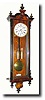 C.1890, German, a decent 2-weight "Vienna" style wall clock