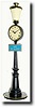 C.1955, Swiss, LeCoultre Rue de la Paix "Street Clock", mini souvenir clock.