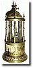 C.1895, French, Conical (rotary) Pendulum Annular dial alarm clock
