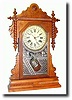 C.1891, Waterbury "BUFFALO" Walnut calendar clock,