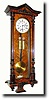 C.1900, German, Freiburg United Clock Factories, 2-weight walnut wall regulator