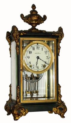 C.1909, Seth Thomas Clock Co., "Empire No. 16", 8-day time/strike crystal regulator. — Antique Clocks Price Guide