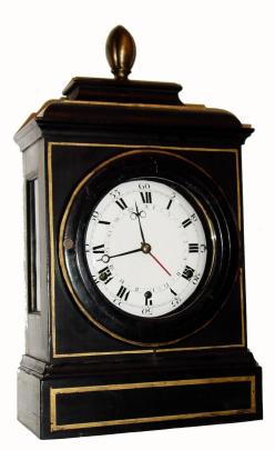 C.1900, Swiss, ebonized quarter striking bracket clock, 8-day. — Antique Clocks Price Guide