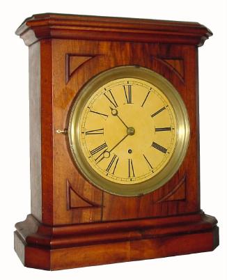 C.1880, French, Pinwheel timepiece, in a walnut case for use on mantel or wall. — Antique Clocks Price Guide