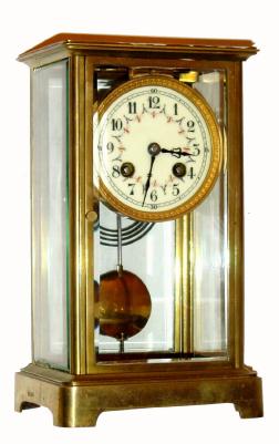C.1901, French, Marti and Cie, 8-day time/strike crystal regulator. — Antique Clocks Price Guide