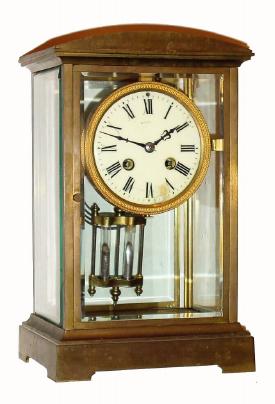 C.1900, French, Japy Freres and Cie, 8-day time/strike crystal regulator. — Antique Clocks Price Guide