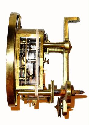 Movement only: C.1840, C. F. Thimke, Prag, weight driven laboratory regulator movement with center seconds and many quality refinements, now with broken dial. — Antique Clocks Price Guide