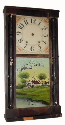 C.1835 Daniel Pratt, 30-hour time/strike wood movement shelf clock. — Antique Clocks Price Guide
