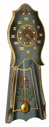 C.1928, Gilbert Open Well wall clock, eight day timepiece. — Antique Clocks Price Guide