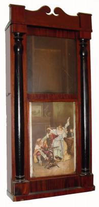 Case only: C.1840, Lott Goodspeed, Middletown, CT, 30-hour wood movement clock case. — Antique Clocks Price Guide