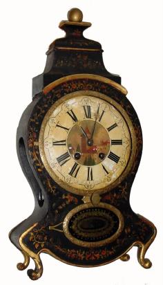 C.1900 Swiss, Neuchatel style clock, 8-day time/quarter hour strike on two gongs. — Antique Clocks Price Guide