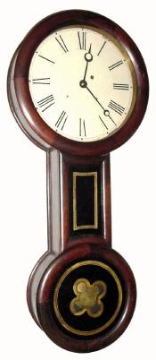 C.1860, George D. Hatch, North Attleboro, MA, 8-day "Baltimore Banjo", weight driven timepiece. — Antique Clocks Price Guide