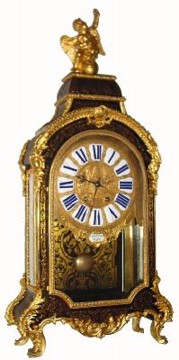 C.1870, French, Martinot, a' Paris, large inlaid clock in the style of Boulle, 8-day time and strike. — Antique Clocks Price Guide