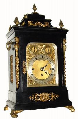 C.1890, English, 3-Fusee, 2-Tune quarter chime on 8 bells, table clock. — Antique Clocks Price Guide