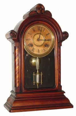C.1885, E. Ingraham and Co., "Empire", 8-day time/strike mantel clock (variant). — Antique Clocks Price Guide