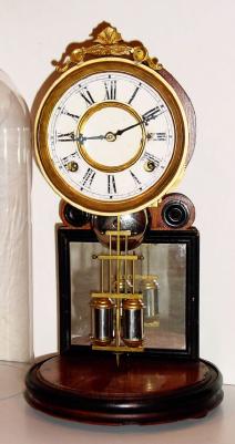 C.1880 Ansonia Clock Co., "Crystal Palace No. 3", 8-day time/strike mantel clock. — Antique Clocks Price Guide