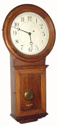 C.1903, Chelsea, Serial #8050, No. 1 Pendulum regulator in oak, weight driven, time only. — Antique Clocks Price Guide
