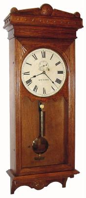 C.1910, Seth Thomas, Regulator No. 30, 1-weight timepiece, in oak. — Antique Clocks Price Guide