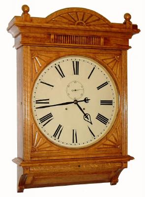 C.1895. Seth Thomas, "18 Inch Lobby", in oak, restored. — Antique Clocks Price Guide