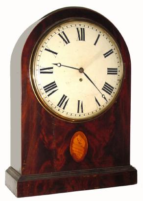 C.1860, English, Round Gothic, Large 8-day fusee mantel timepiece. — Antique Clocks Price Guide