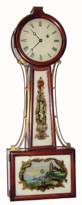 C.1912. Chelsea Clock Co., Banjo timepiece, serial No. 2043. — Antique Clocks Price Guide