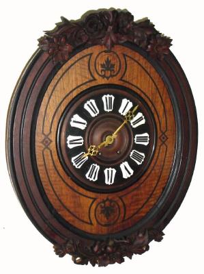 C.1890, French, Walnut baker's clock, 8-day time/strike. — Antique Clocks Price Guide