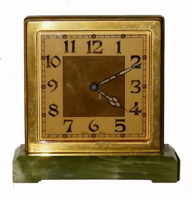 C.1930's Swiss, 8-day double dial partner's desk timepiece. — Antique Clocks Price Guide