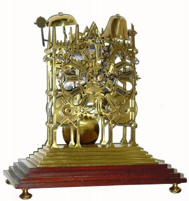 C.1870, English, 2-Fusee Skeleton clock, with restorations. — Antique Clocks Price Guide