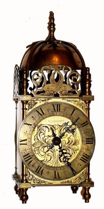 C.1900, French, for Wilson and Sharp, Edinburgh, 8-day platform escapement lantern clock timepiece. — Antique Clocks Price Guide