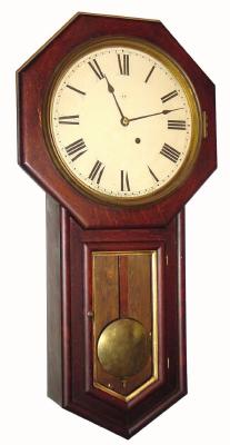 C.1915 Seth Thomas Clock Co., "Globe" 8-day wall timepiece. — Antique Clocks Price Guide