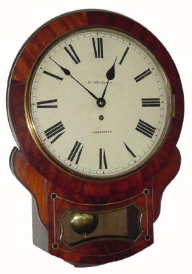 C.1880 English, 8-day fusee wall timepiece. — Antique Clocks Price Guide