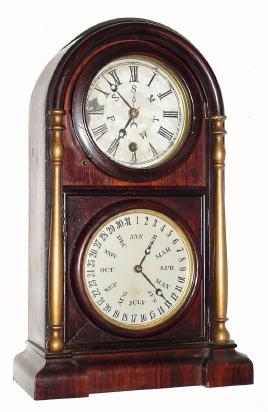 C.1872, Welch, Spring and Co., "Italian No. 3", 8-day calendar shelf timepiece. — Antique Clocks Price Guide