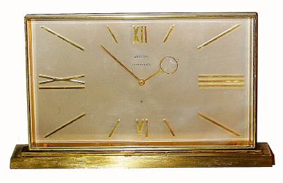 C.1950 Swiss, Angelus, for Tiffany, 8-day 15 jewel movement desk timepiece. — Antique Clocks Price Guide