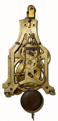 C.1880, American ?, 8-day public or street timepiece, short pendulum, less weight, as-found. — Antique Clocks Price Guide
