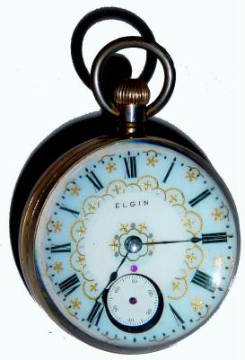 C.1900, Elgin, 19j, Paperweight or Ball clock as-found, recased. — Antique Clocks Price Guide