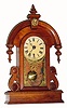 C.1975, Jim Davis, Greensboro, NC, miniature teardrop clock, walnut cased, with German 8-day movement.